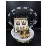 MCM Glass Griller Plate, Federal Glass & Casserole