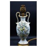 Antique Porcelain Flower Vanity Boudoir Lamp
