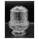 Indiana Glass Stars & Bars Fair Lamp