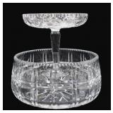 Crystal Bowl & Footed Dish
