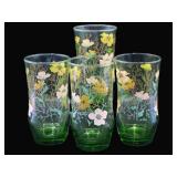 Vintage Green Glass M D