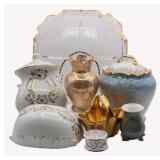 Rococo Style Glass & Porcelain Decor