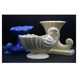 Haeger & USA Pottery Cornucopia Planters