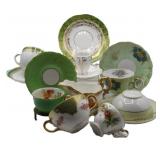 Mix & Match Green / White Porcelain & China