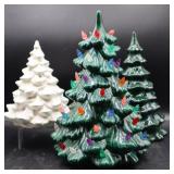 3 Ceramic Christmas Trees