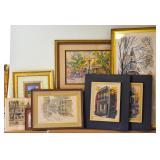 Group of Architectural Landscape Prints