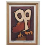 Joseph Demarais Owl Limited Edition Block Print