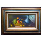 Original Oil on Board Fruit Still Life Painting