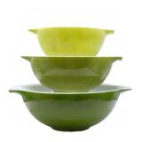 Pyrex Spring Green Cinderella Bowls* (3)