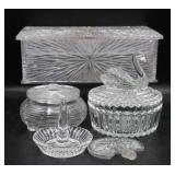 Celebrity Lucite Box, Powder Jars & More