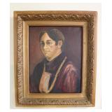 Antique Portrait Painting on Canvas