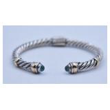 18.7g 14k Gold & Sterling Silver Bracelet