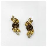 Kramer Rhinestone Earrings - UV Reactive