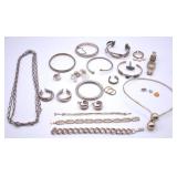 Group of Silver-tone Costume Jewelry