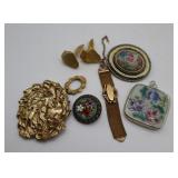 Unique Brooch Pins, Judy Lee Cuff Links ++