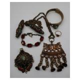 Arts & Crafts Bronzed Jewelry - Finland, Nepal ++