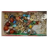 Box of Misc Jewelry, Beads, Buttons ++