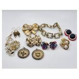 Vintage Earrings, Brooch Pins ++