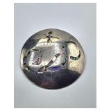 Sterling 925 Silver & Abalone Pendant / Brooch
