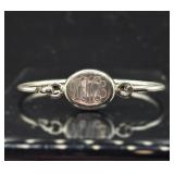 Monogrammed Sterling Silver Bracelet