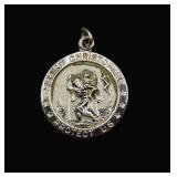 Sterling Silver St Christopher Pendant