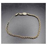 925 & 14K Twisted Bracelet - Broken