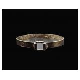 Sterling Silver Latch Hook Bangle Bracelet