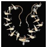 Hand Carved Stone Guinea Bird Necklace