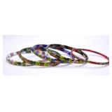 Cloissone Enamel Bangle Bracelets (5)