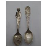 Embossed Sterling Silver Commemorative Spoons