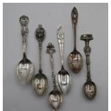 Sterling Silver Souvenir Spoons