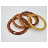 Bakelite & Lucite/  Acrylic Bangles