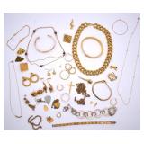 Gold-tone Fashion & Costume Jewelry Group