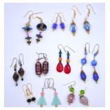Group of Glass Bead Earrings