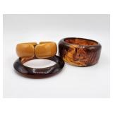 Bakelite & Lucite/  Acrylic Bangles