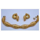 Hattie Carnegie Costume Necklace & Earrings Set