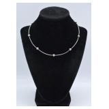 8.8g Sterling Silver Ball & Cable Chain Necklace