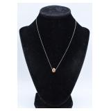 TIffany & Co. Gold & Sterling Twist Knot Necklace