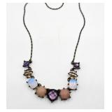 Vintage Rhinestone/ Natural Stone Necklace