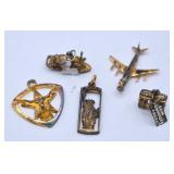 17.3g Sterling Souvenir Charms - San Fran, NOLA
