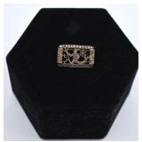 Art Deco Neptune Marcasite Brooch