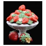 Strawberry Pottery Centerpiece & S&P