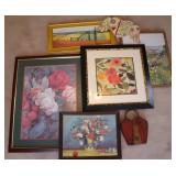 Collection of Colorful Floral Wall Art