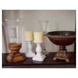 Pillar Candle Stands, Hurricane Glass ++