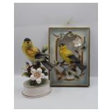 Tilso Porcelain Bird Statue & Wall Art