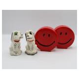 Red Smiley Faces & Dalmation S&P Shakers