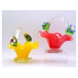Art Glass Baskets - Chips & Cracks
