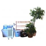 Space Heater, Humidifiers, Faux Plants +