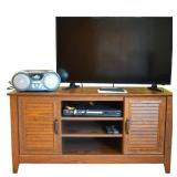 TV Console Cabinet, CD Radio & Hisense TV