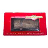 G Scale Railroad Skeleton Log Car w/ Log